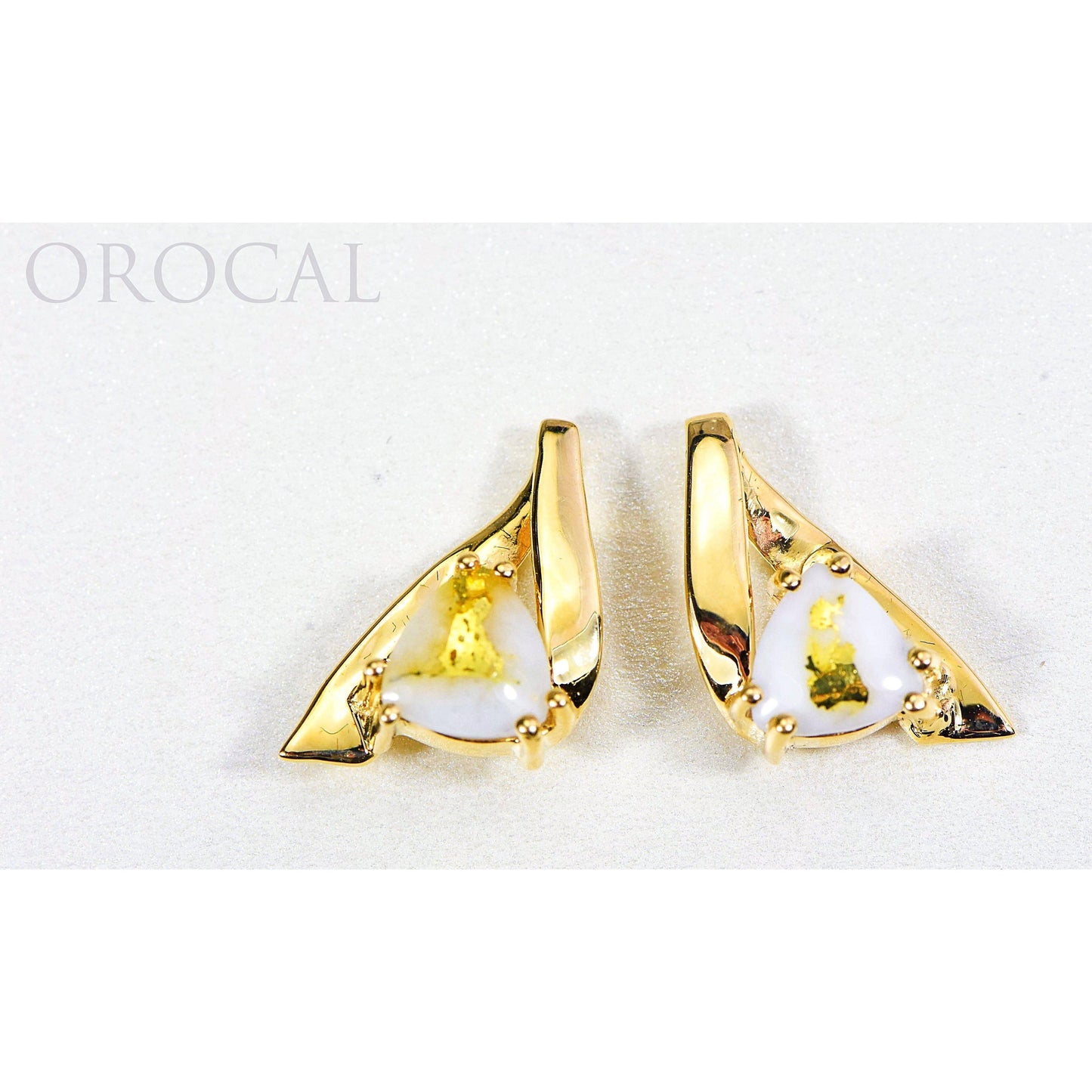 Orocal Gold Quartz Earrings EDL77Q-Destination Gold Detectors