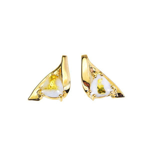 Orocal Gold Quartz Earrings EDL77Q-Destination Gold Detectors
