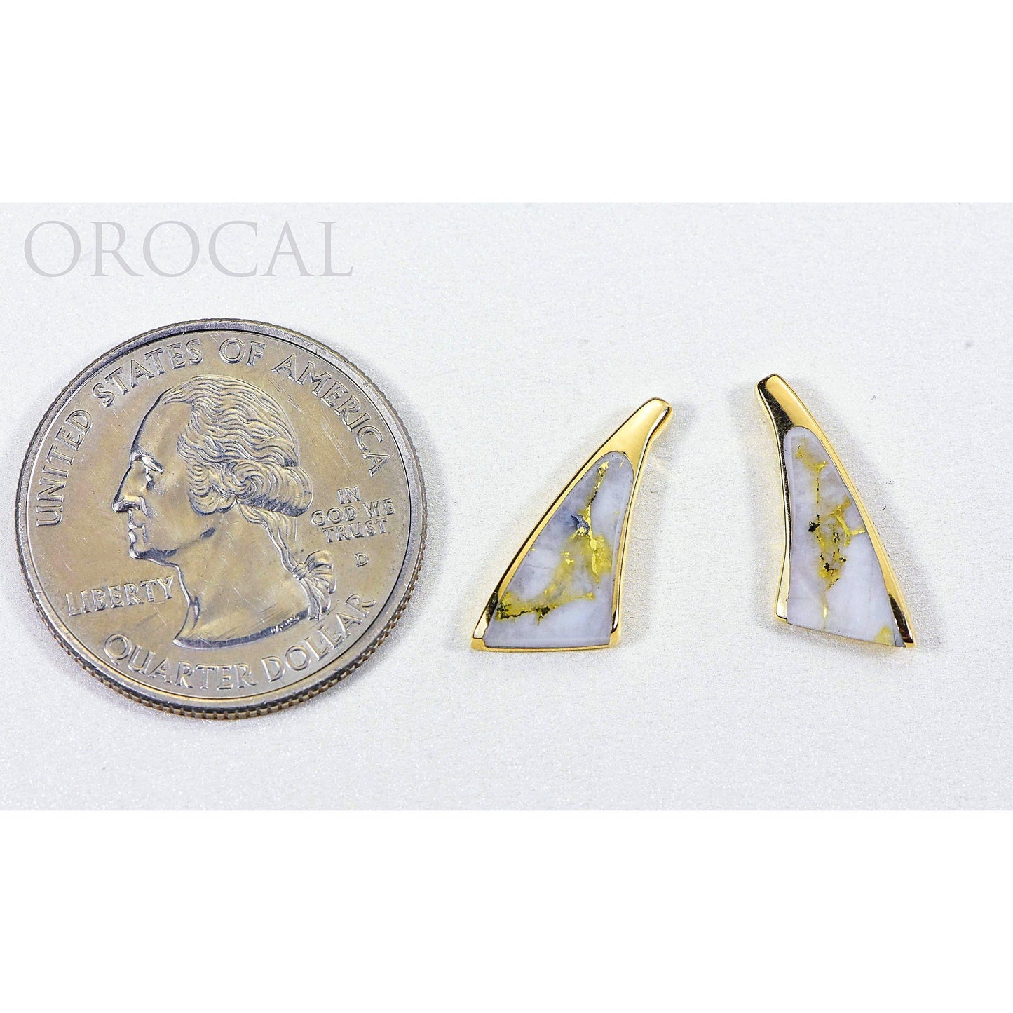Orocal Gold Quartz Earrings EDL8SQ-Destination Gold Detectors