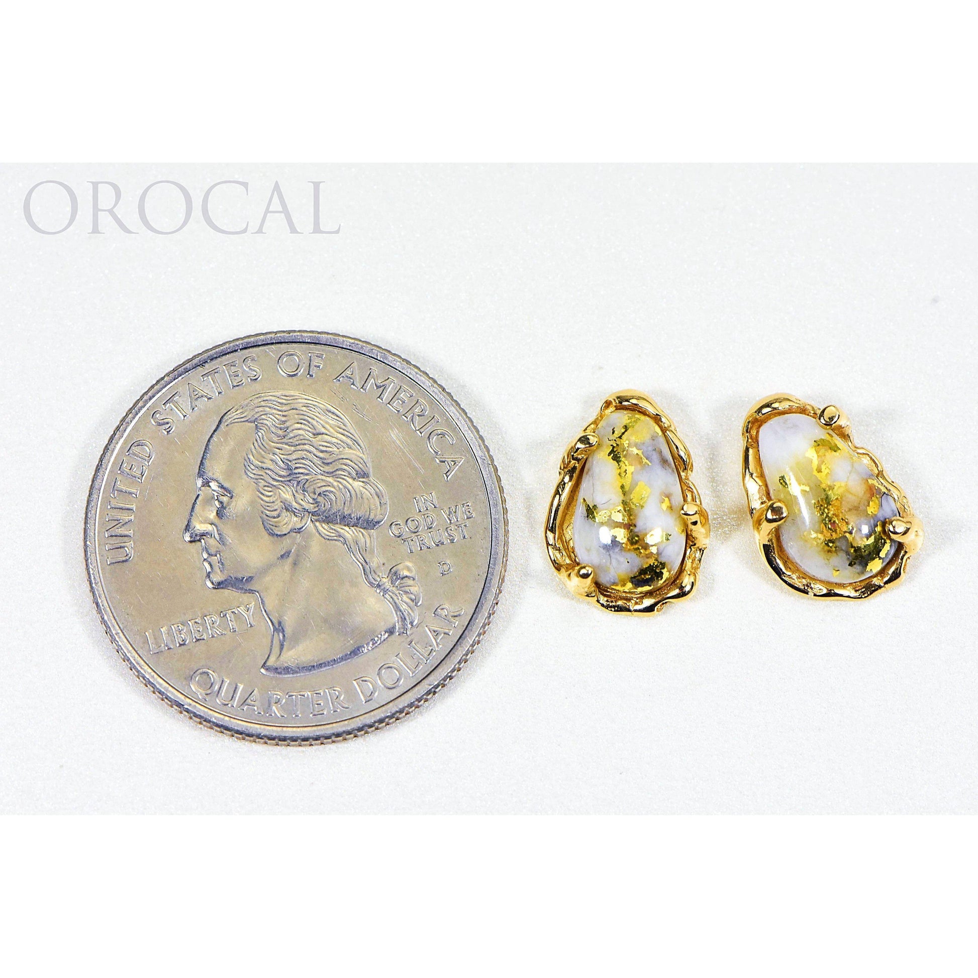 Orocal Gold Quartz Earrings EFFQ4-Destination Gold Detectors