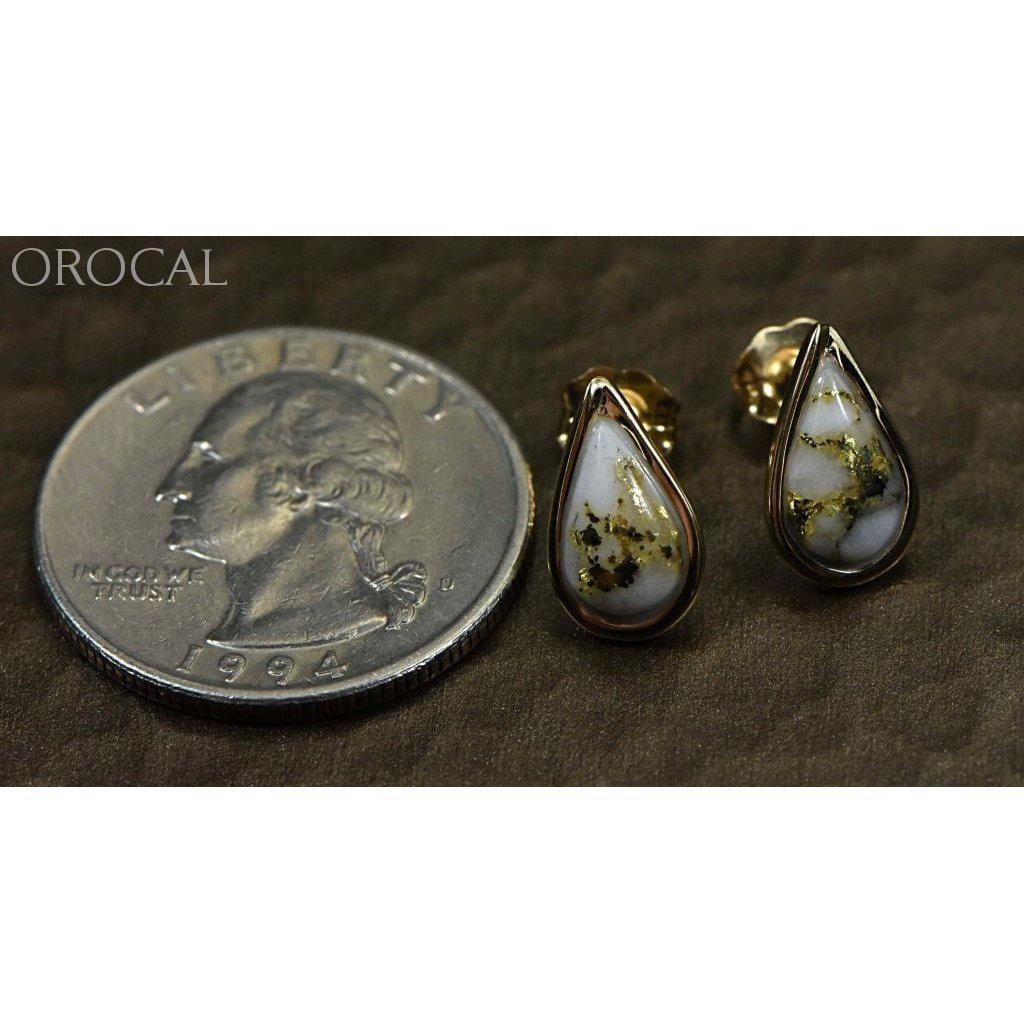 Orocal Gold Quartz Earrings EN433Q-Destination Gold Detectors