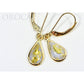 Orocal Gold Quartz Earrings EN433Q/LB-Destination Gold Detectors