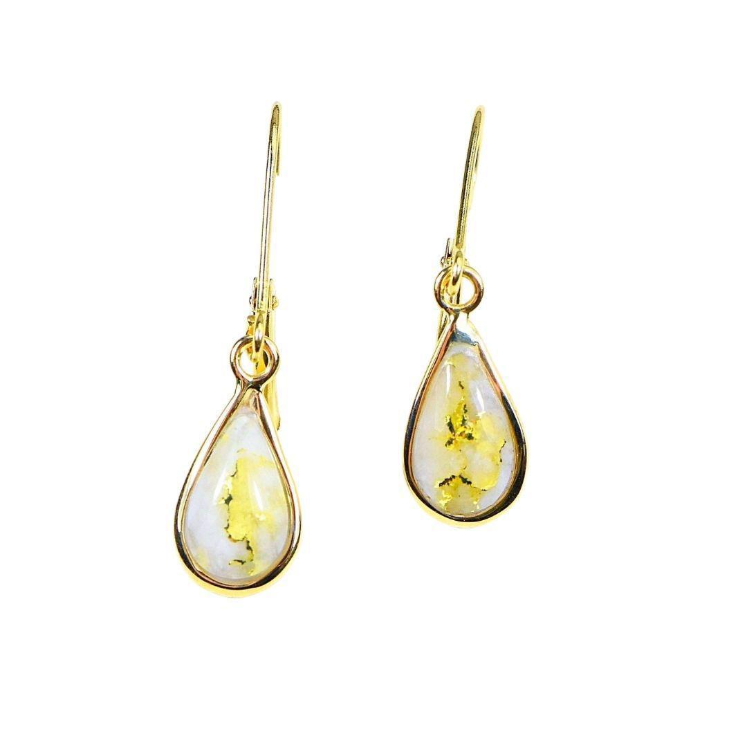 Orocal Gold Quartz Earrings EN433Q/LB-Destination Gold Detectors