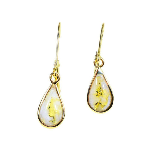 Orocal Gold Quartz Earrings EN433Q/LB-Destination Gold Detectors