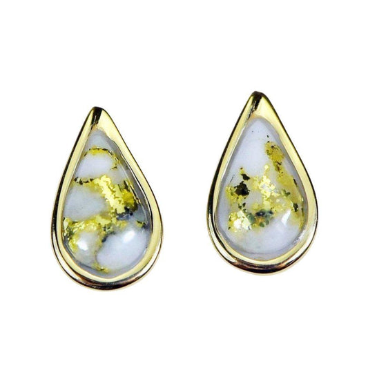 Orocal Gold Quartz Earrings EN433Q-Destination Gold Detectors