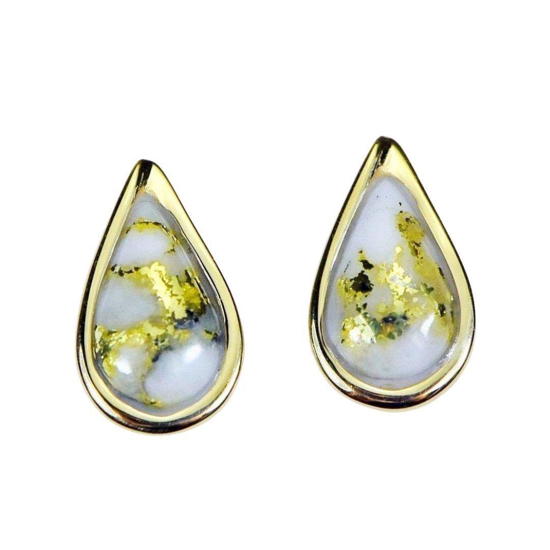 Orocal Gold Quartz Earrings EN433Q-Destination Gold Detectors