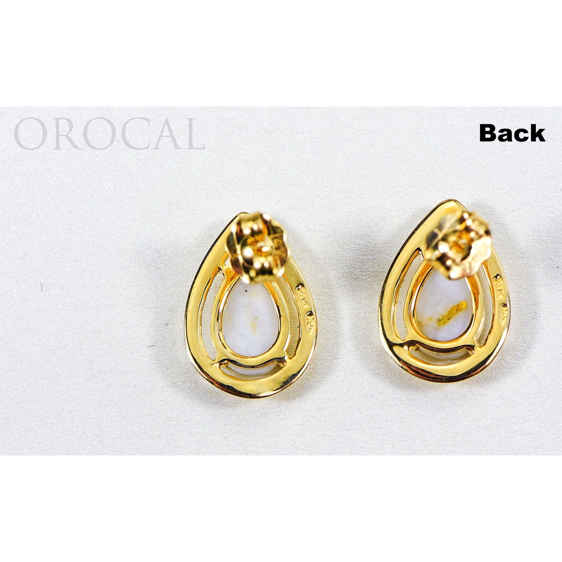 Orocal Gold Quartz Earrings EN442MQ-Destination Gold Detectors