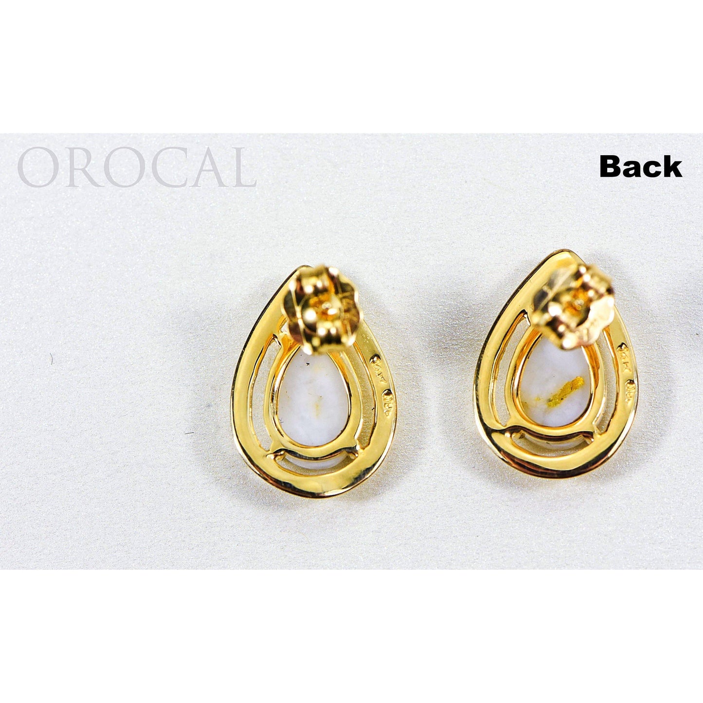 Orocal Gold Quartz Earrings EN442MQ-Destination Gold Detectors