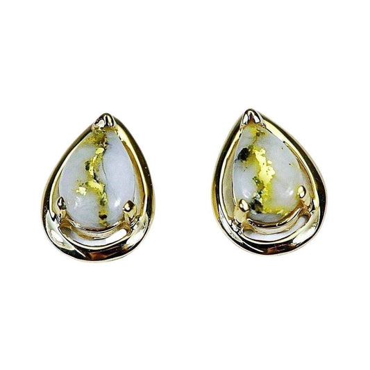Orocal Gold Quartz Earrings EN442Q-Destination Gold Detectors