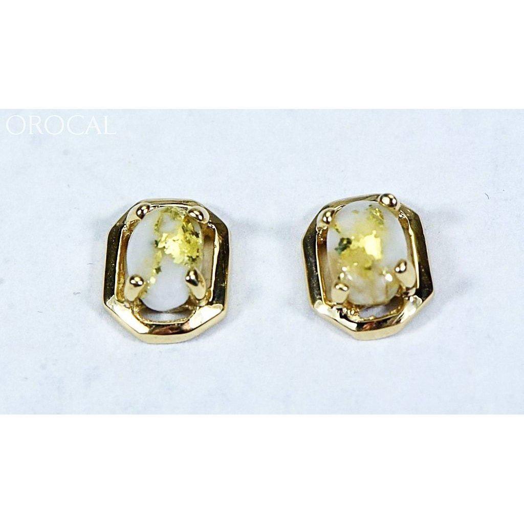 Orocal Gold Quartz Earrings EN452Q-Destination Gold Detectors