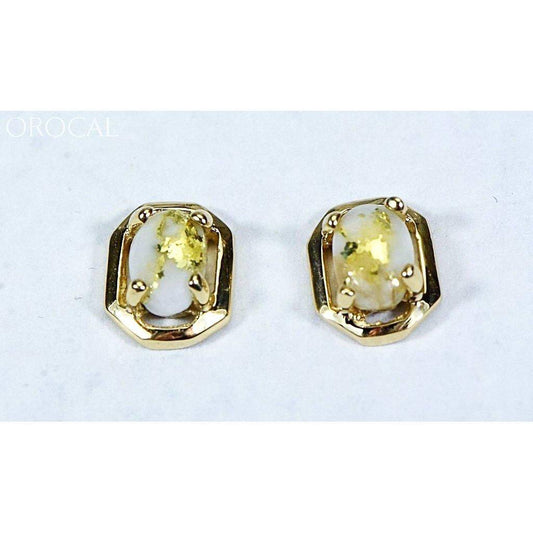 Orocal Gold Quartz Earrings EN452Q-Destination Gold Detectors