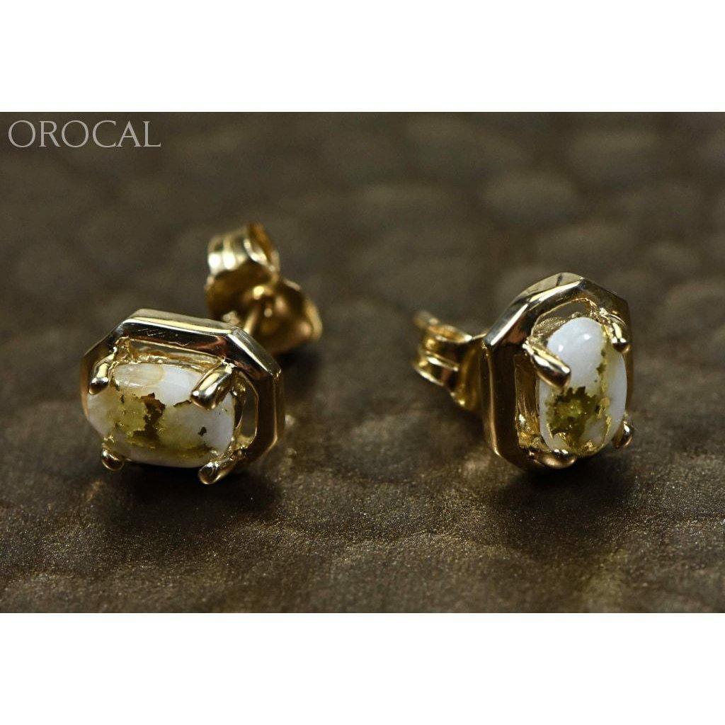 Orocal Gold Quartz Earrings EN452Q-Destination Gold Detectors