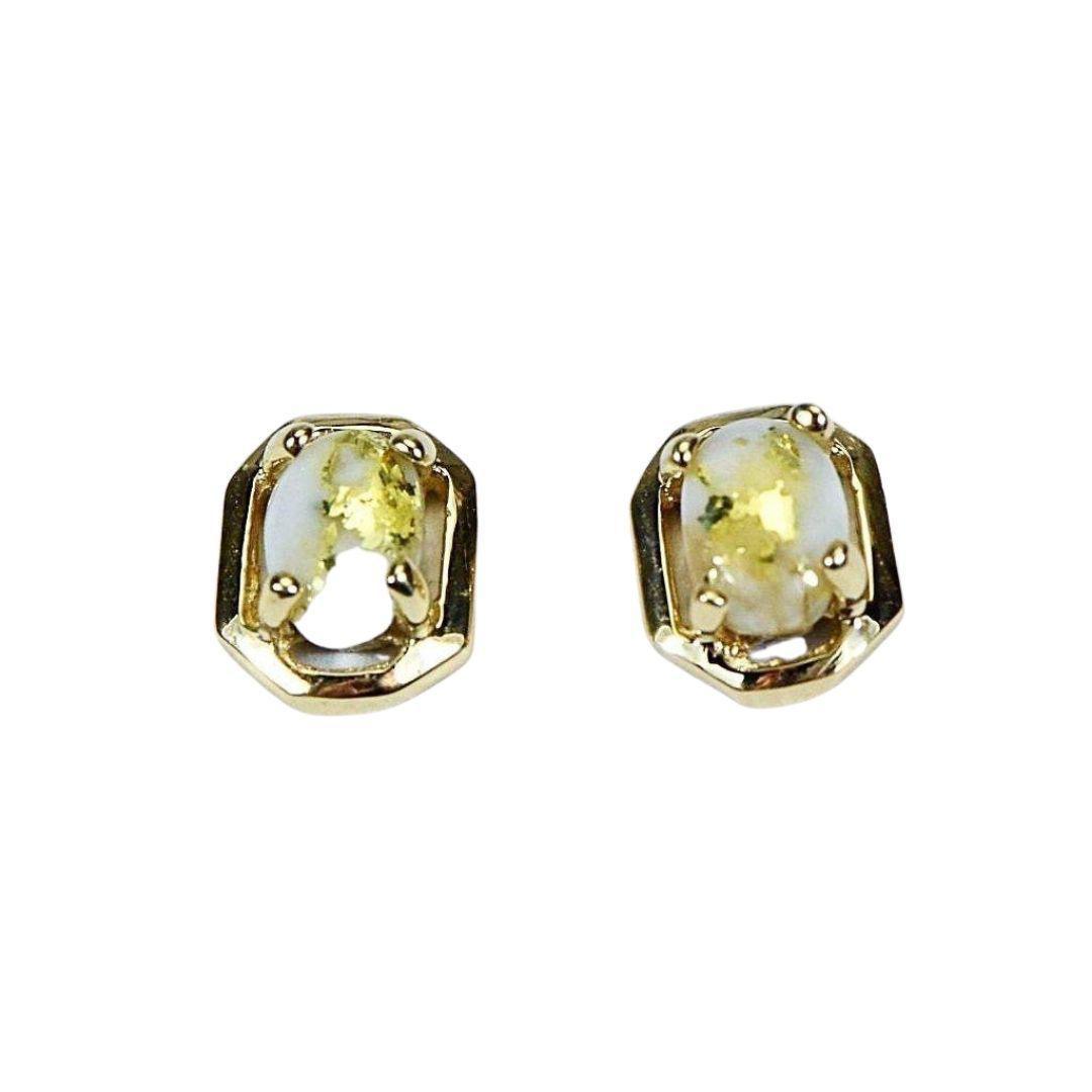 Orocal Gold Quartz Earrings EN452Q-Destination Gold Detectors