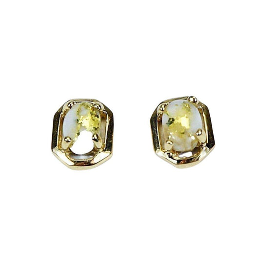 Orocal Gold Quartz Earrings EN452Q-Destination Gold Detectors