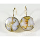 Orocal Gold Quartz Earrings Lever Backs ELBBZ12MMQ-Destination Gold Detectors