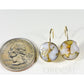 Orocal Gold Quartz Earrings Lever Backs ELBBZ12MMQ-Destination Gold Detectors