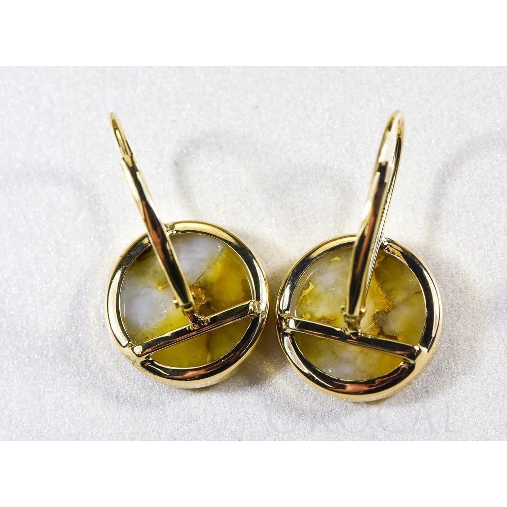 Orocal Gold Quartz Earrings Lever Backs ELBBZ12MMQ-Destination Gold Detectors