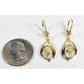 Orocal Gold Quartz Earrings Lever Backs EN1117Q/LB-Destination Gold Detectors