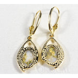 Orocal Gold Quartz Earrings Lever Backs EN1117Q/LB-Destination Gold Detectors