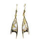 Orocal Gold Quartz Earrings Lever Backs EN3700Q/LB-Destination Gold Detectors