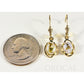 Orocal Gold Quartz Earrings Lever Backs EN805XSQ/LB-Destination Gold Detectors