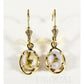 Orocal Gold Quartz Earrings Lever Backs EN805XSQ/LB-Destination Gold Detectors