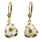 Orocal Gold Quartz Earrings Lever Backs ESC115XSQ/LB-Destination Gold Detectors