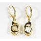 Orocal Gold Quartz Earrings Lever Backs with Diamonds EN784SDQ/LB-Destination Gold Detectors