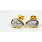 Orocal Gold Quartz Earrings Post Backs EBR1SHQ-Destination Gold Detectors