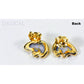 Orocal Gold Quartz Earrings Post Backs EBR1SHQ-Destination Gold Detectors