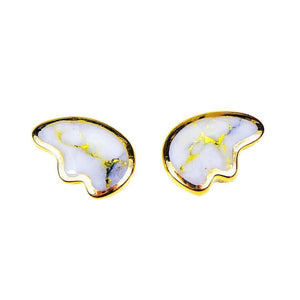 Orocal Gold Quartz Earrings Post Backs EBR1SHQ-Destination Gold Detectors