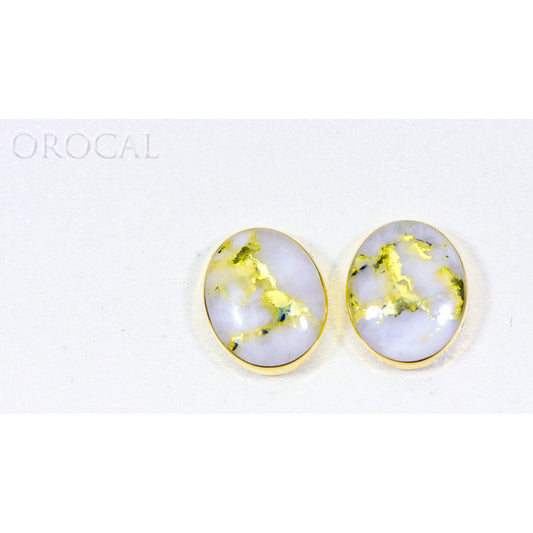 Orocal Gold Quartz Earrings Post Backs EBZ8*6Q-Destination Gold Detectors