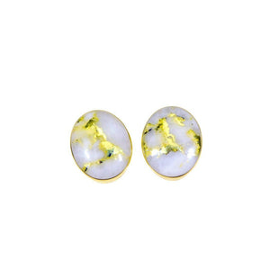 Orocal Gold Quartz Earrings Post Backs EBZ8*6Q-Destination Gold Detectors