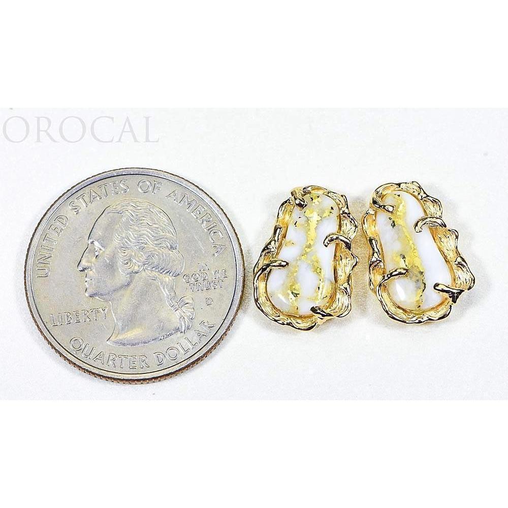 Orocal Gold Quartz Earrings Post Backs EFFQ5-Destination Gold Detectors