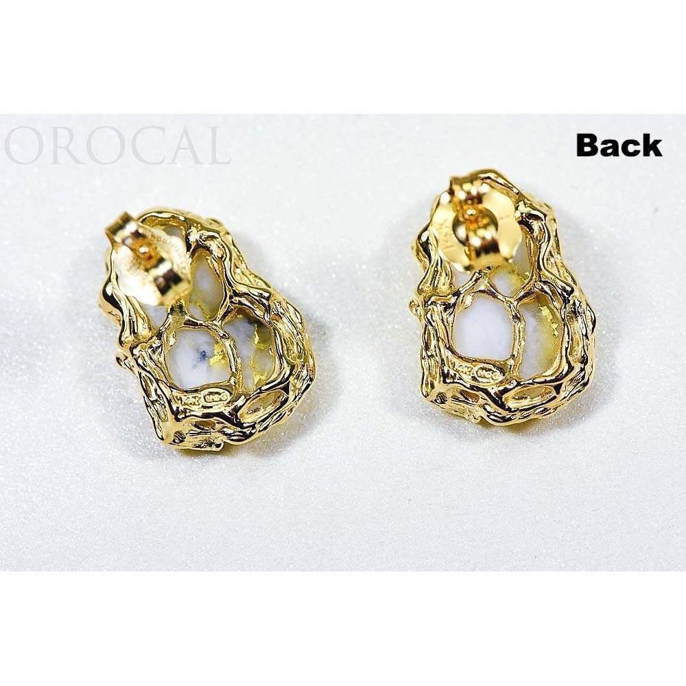 Orocal Gold Quartz Earrings Post Backs EFFQ5-Destination Gold Detectors