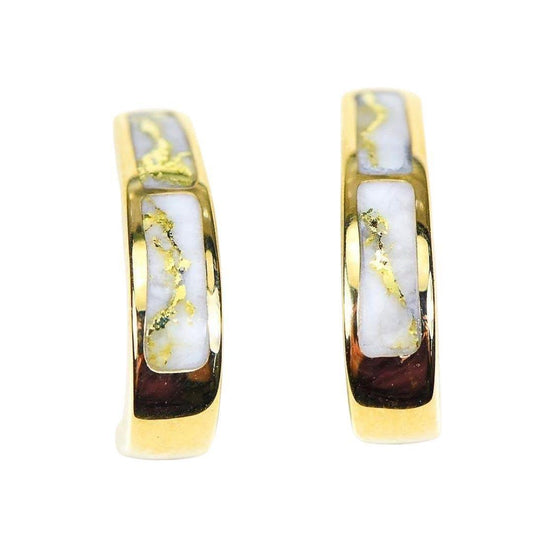 Orocal Gold Quartz Earrings Post Backs EH36Q-Destination Gold Detectors