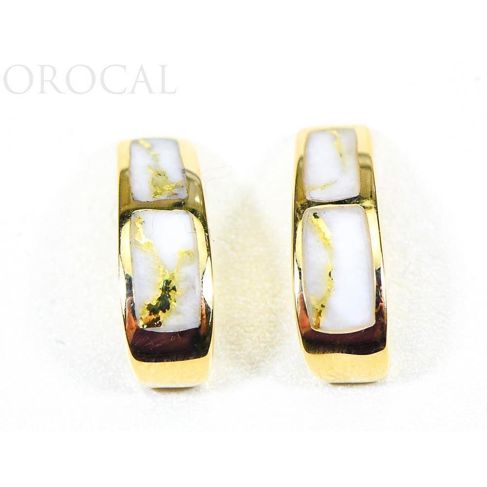 Orocal Gold Quartz Earrings Post Backs EH41Q-Destination Gold Detectors