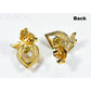 Orocal Gold Quartz Earrings Post Backs EJ36Q-Destination Gold Detectors