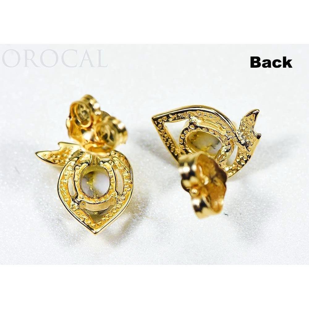 Orocal Gold Quartz Earrings Post Backs EJ36Q-Destination Gold Detectors