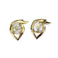 Orocal Gold Quartz Earrings Post Backs EJ36Q-Destination Gold Detectors