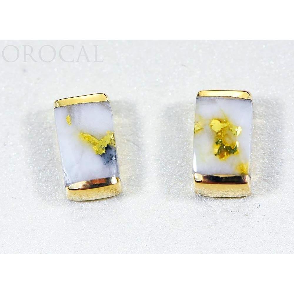 Orocal Gold Quartz Earrings Post Backs EJ37Q-Destination Gold Detectors