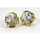Orocal Gold Quartz Earrings Post Backs EN1133DQ-Destination Gold Detectors