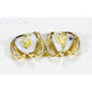 Orocal Gold Quartz Earrings Post Backs EN1134DQ-Destination Gold Detectors