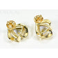Orocal Gold Quartz Earrings Post Backs EN1134DQ-Destination Gold Detectors
