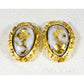 Orocal Gold Quartz Earrings Post Backs EN708NQ-Destination Gold Detectors