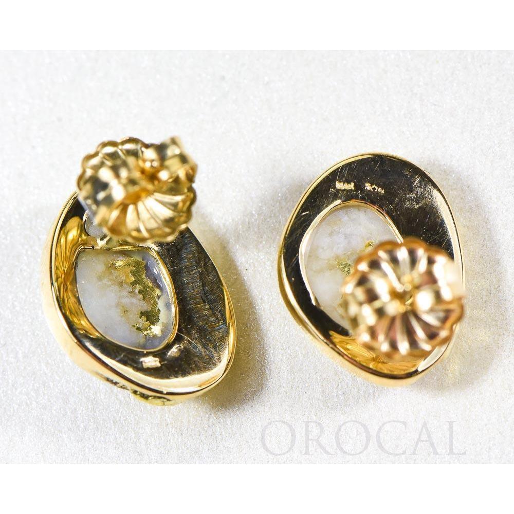 Orocal Gold Quartz Earrings Post Backs ESC126Q-Destination Gold Detectors