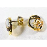 Orocal Gold Quartz Earrings Post Backs ESC126Q-Destination Gold Detectors