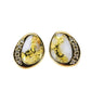 Orocal Gold Quartz Earrings Post Backs with Diamonds ESC106DQ-Destination Gold Detectors