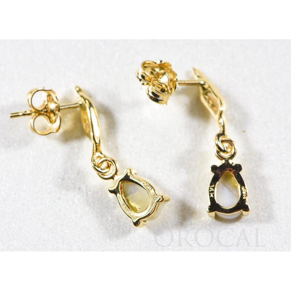 Orocal Gold Quartz Earrings Post Drops EN570SQ-Destination Gold Detectors