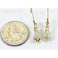 Orocal Gold Quartz Earrings with Diamonds EN641D8Q/LB-Destination Gold Detectors